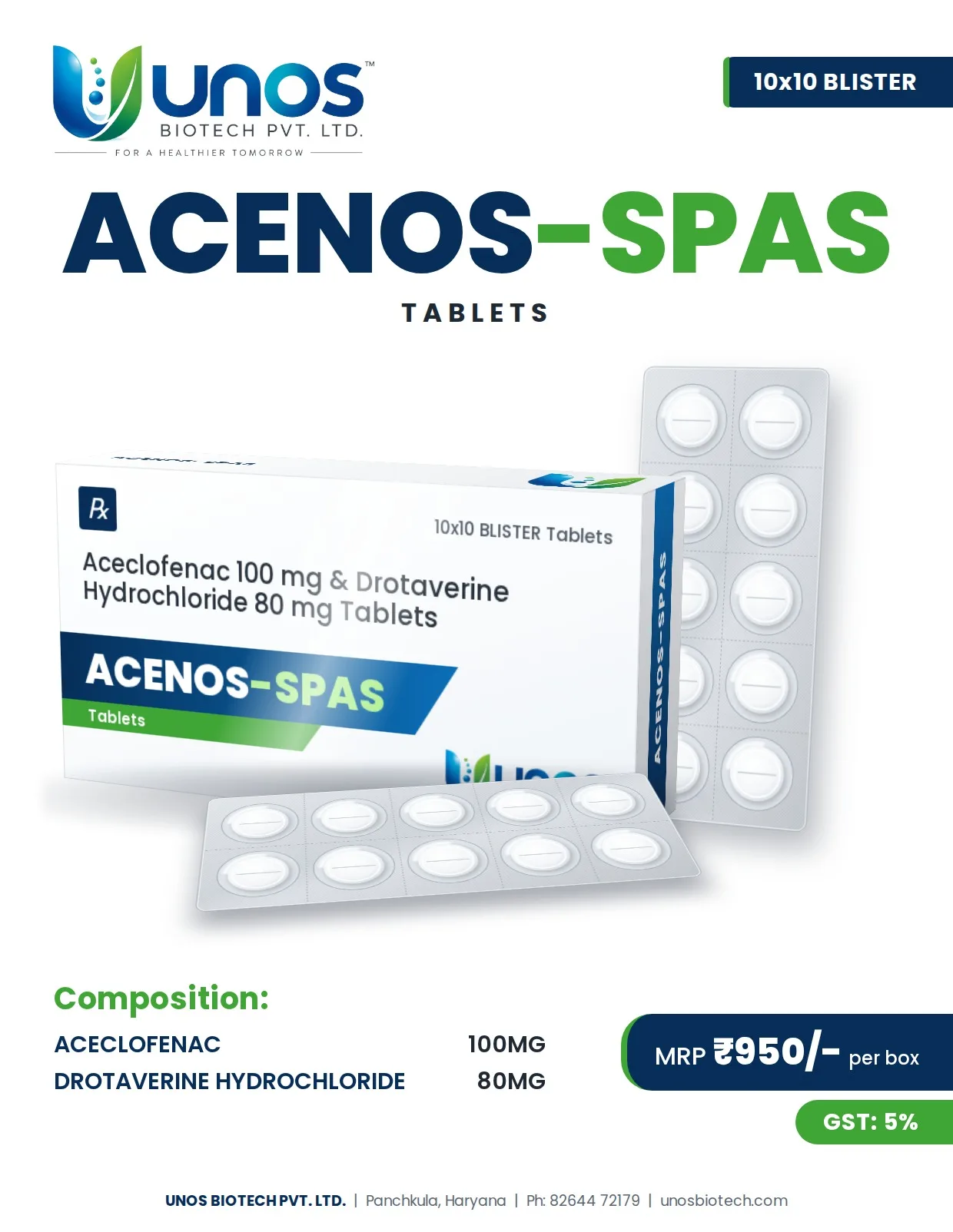 ACENOS-SPAS — Tablets