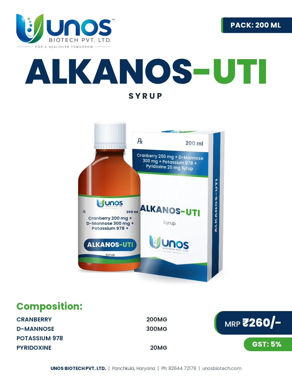 ALKANOS-UTI — Syrups & Suspensions