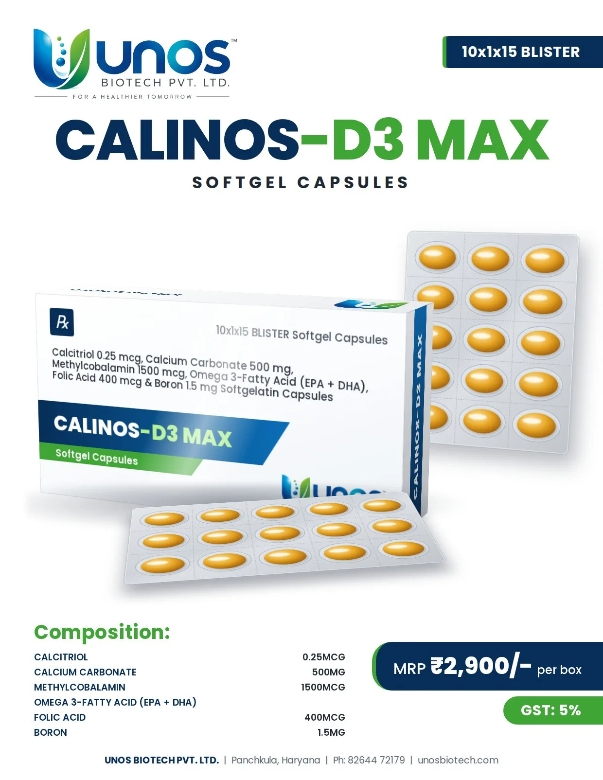 CALINOS-D3 MAX — Softgelatin Capsules