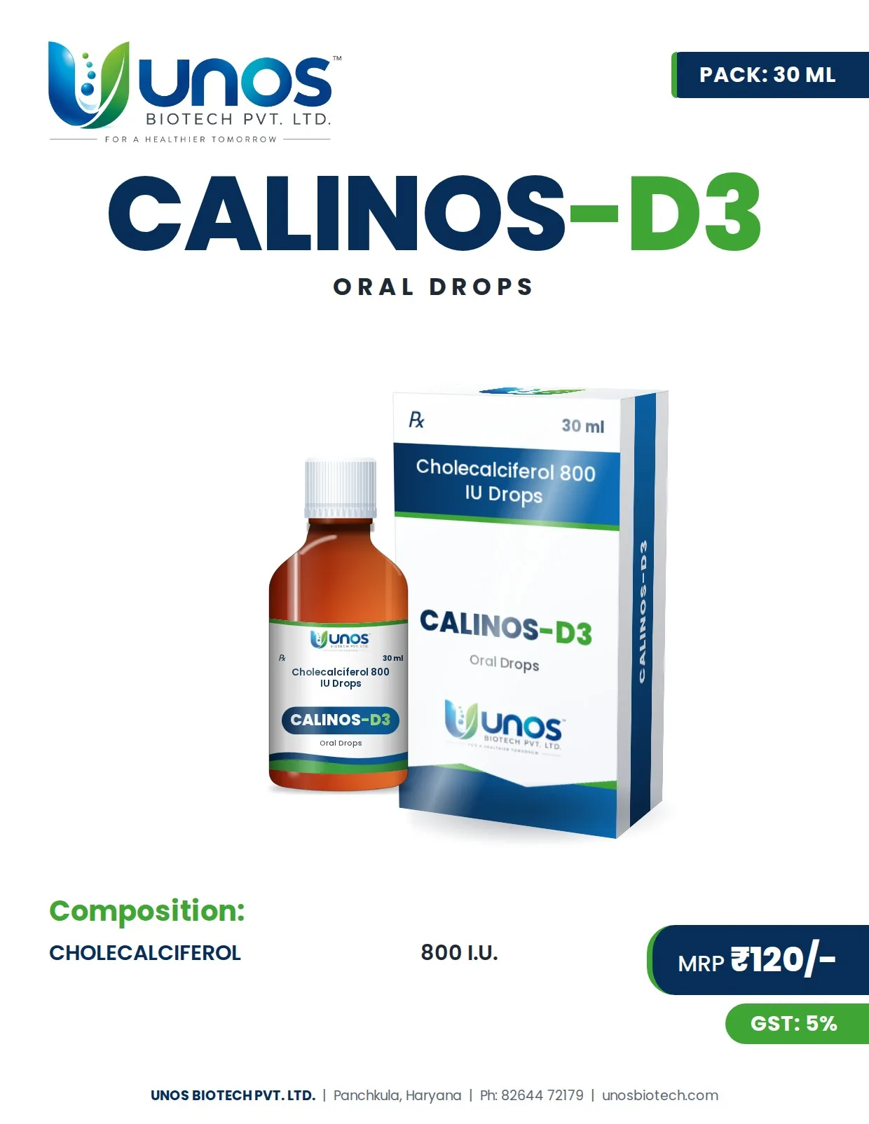 CALINOS-D3 — Paediatric Range