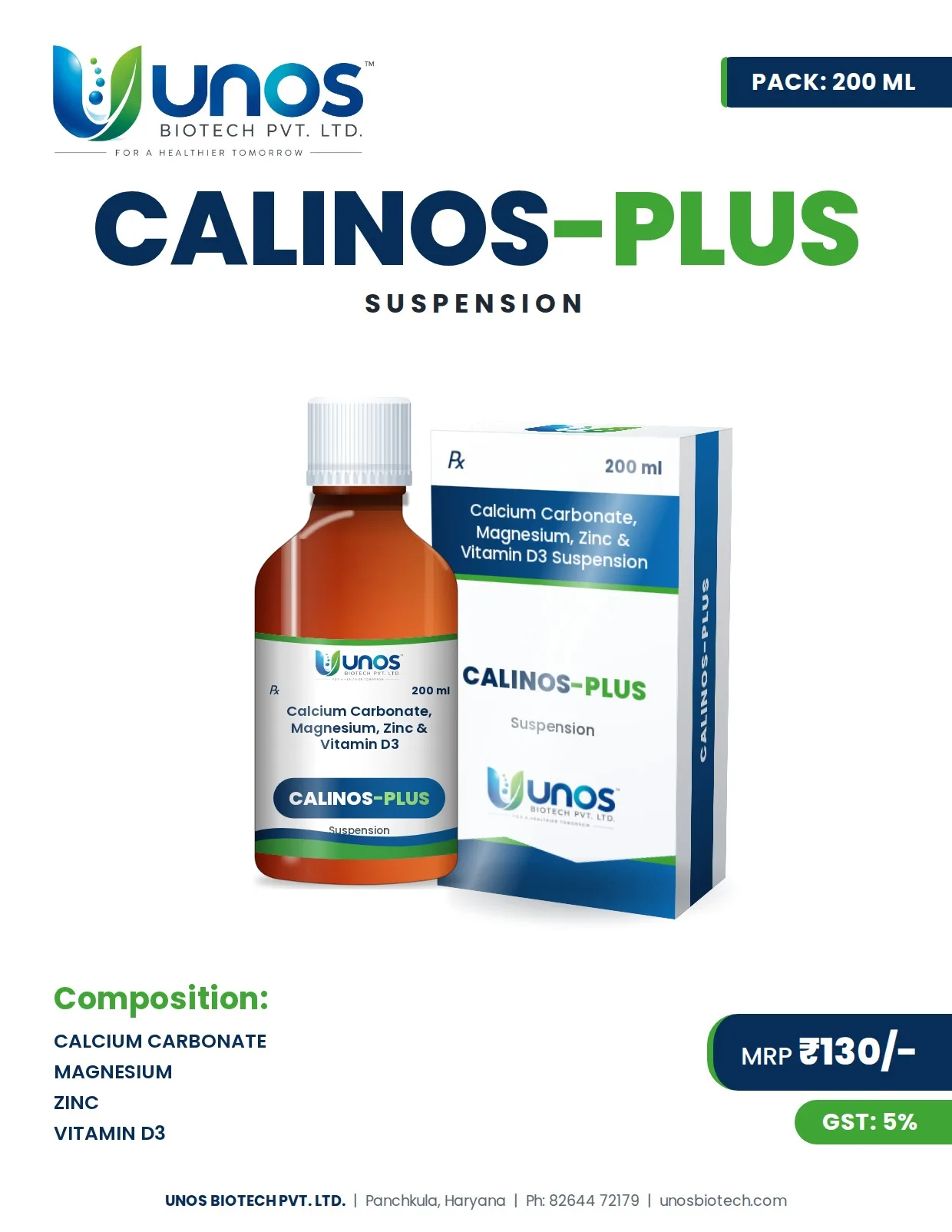 CALINOS-PLUS — Syrups & Suspensions
