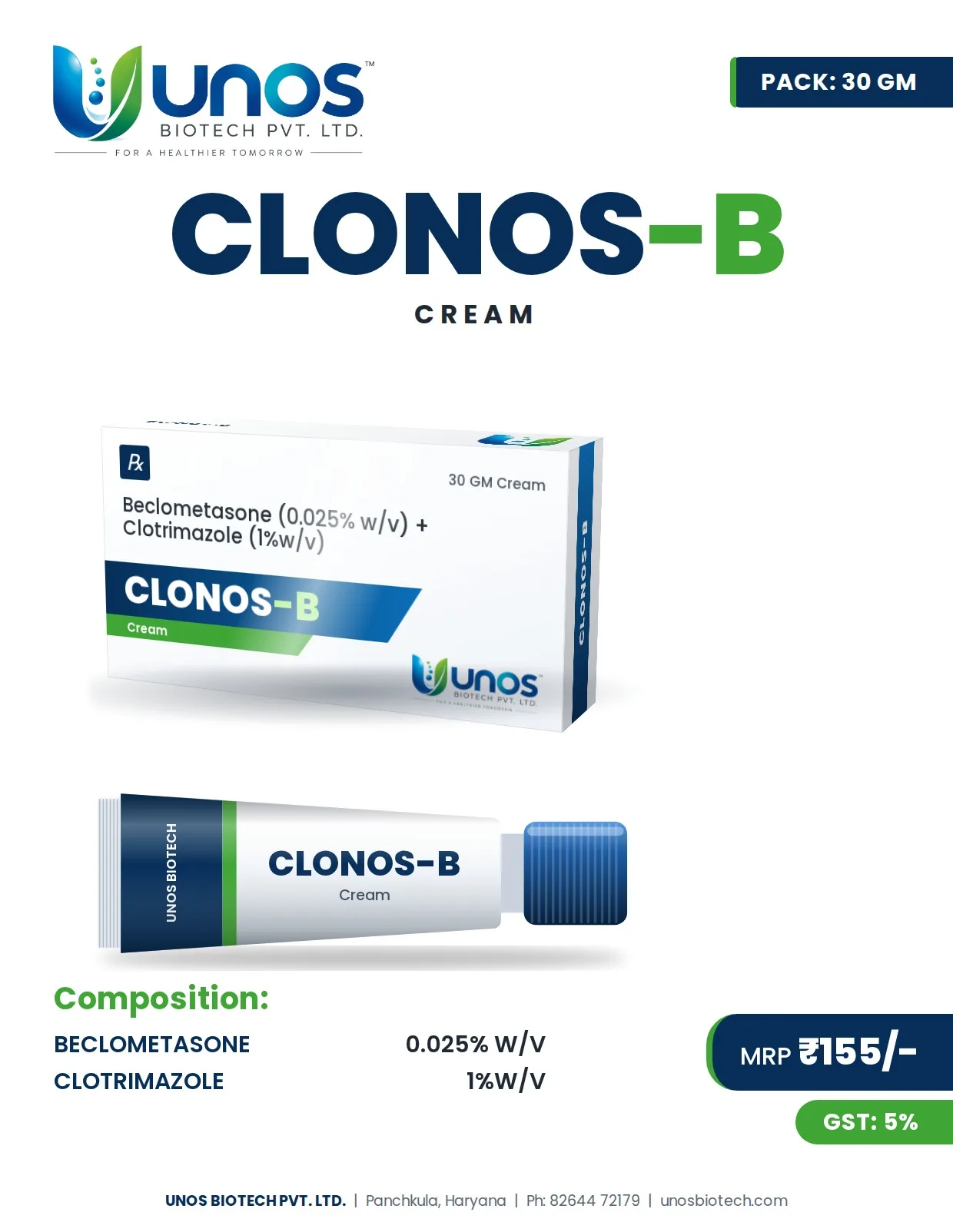 CLONOS-B — Topical Range