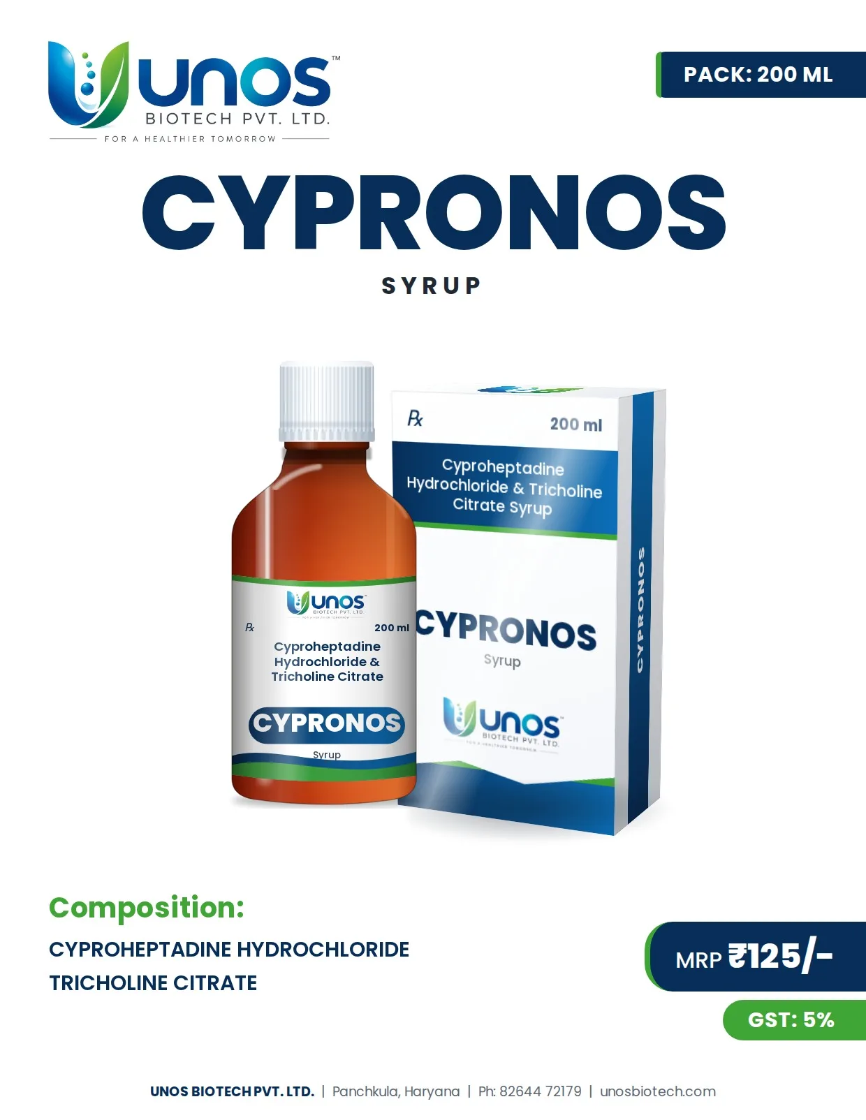 CYPRONOS — Syrups & Suspensions