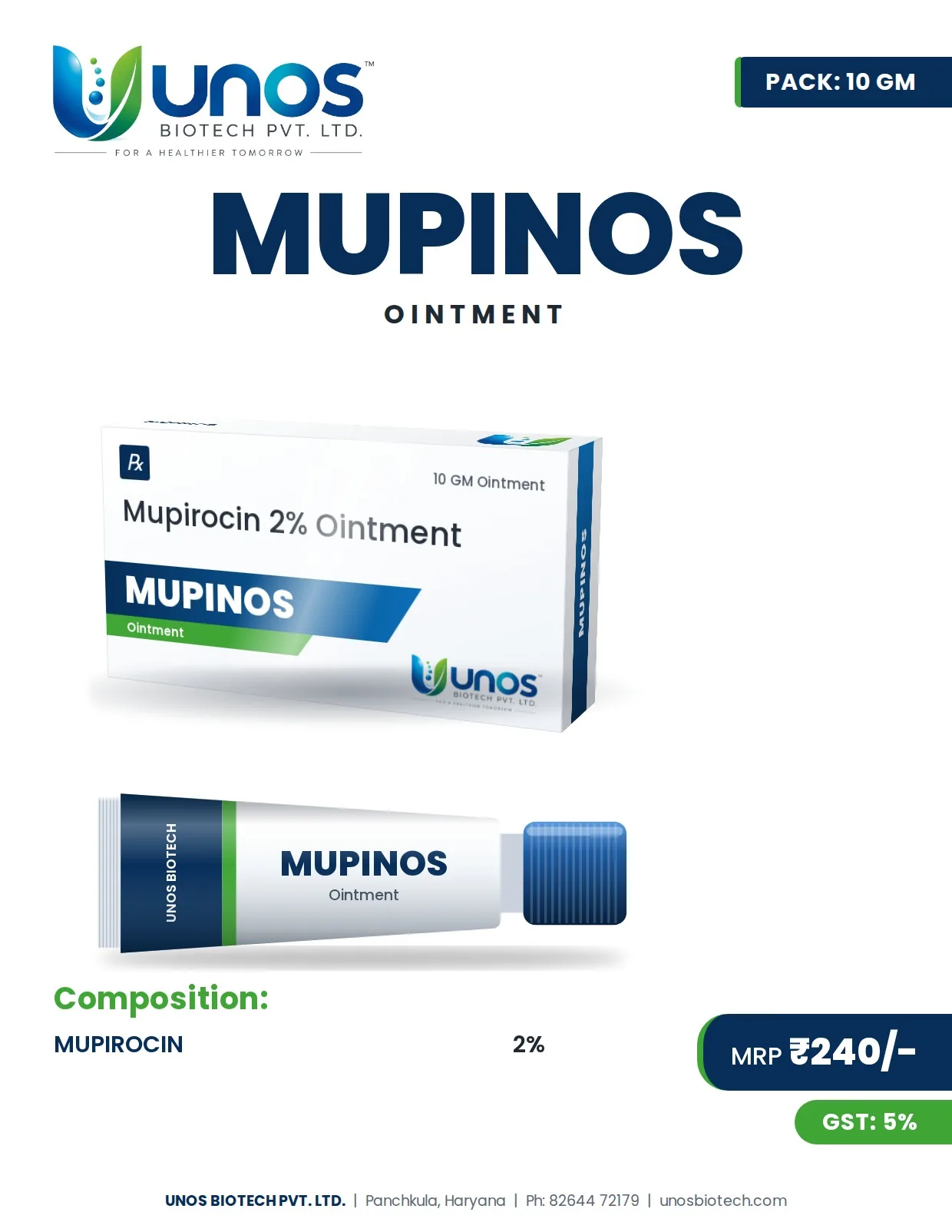 MUPINOS — Topical Range