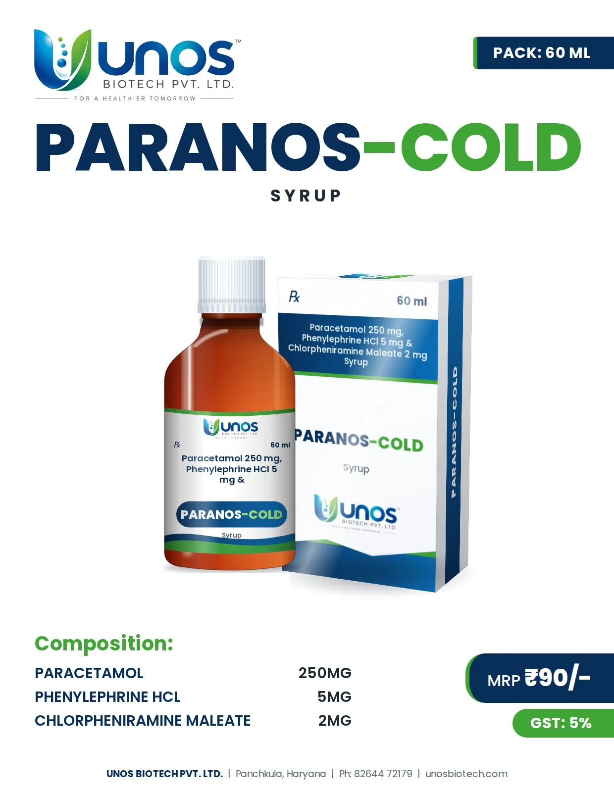 PARANOS-COLD — Paediatric Range