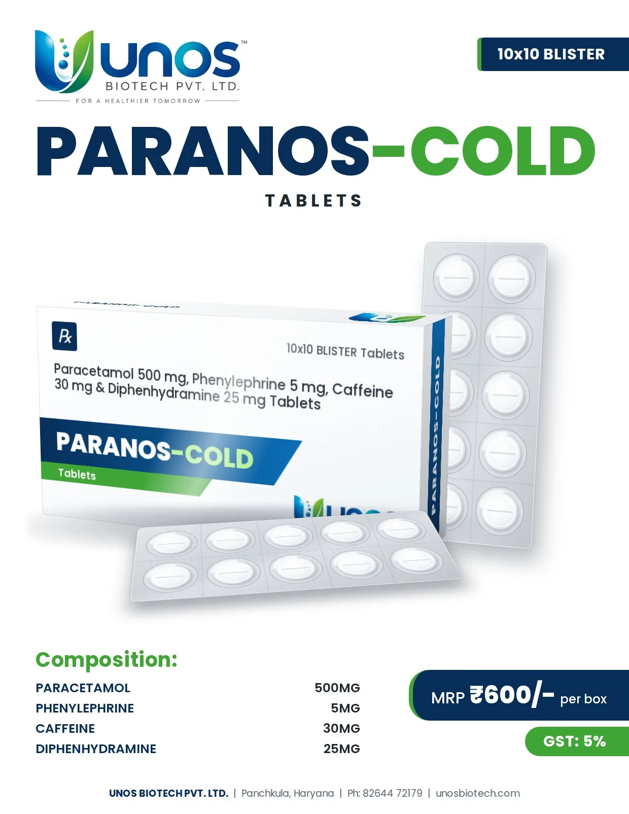 PARANOS-COLD — Tablets