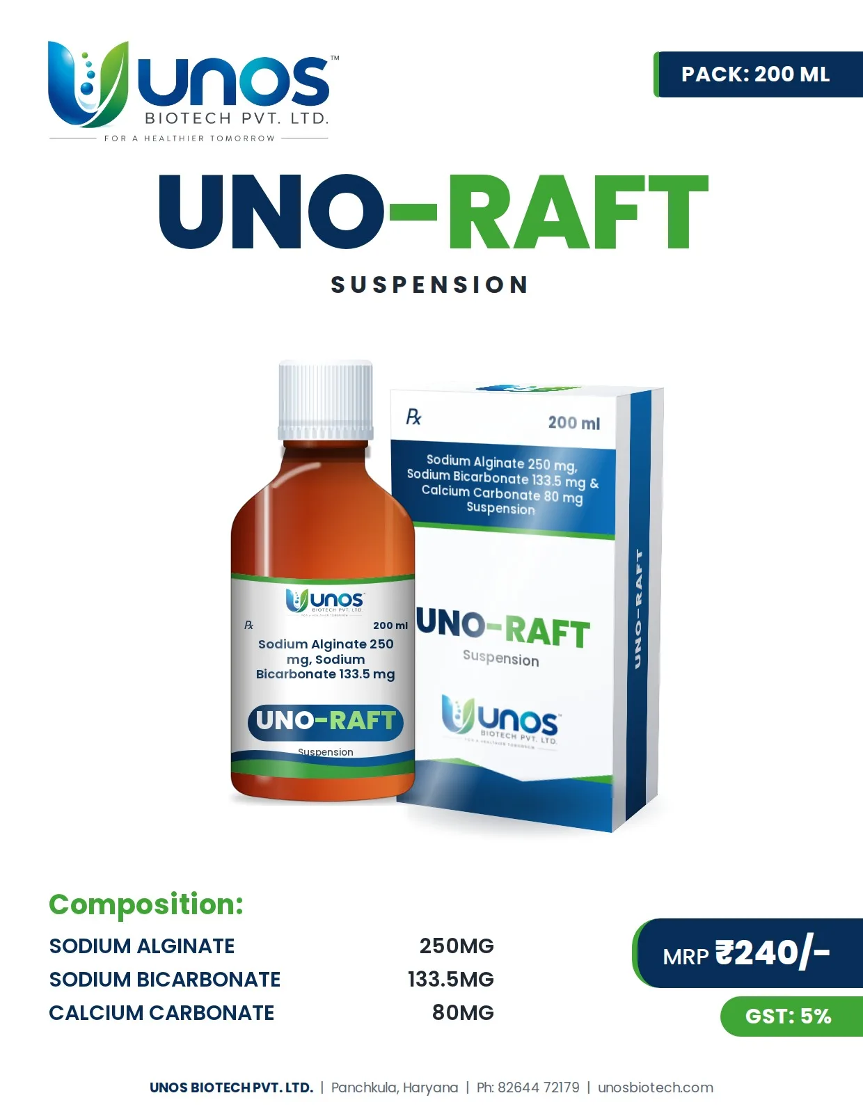 UNO-RAFT — Syrups & Suspensions