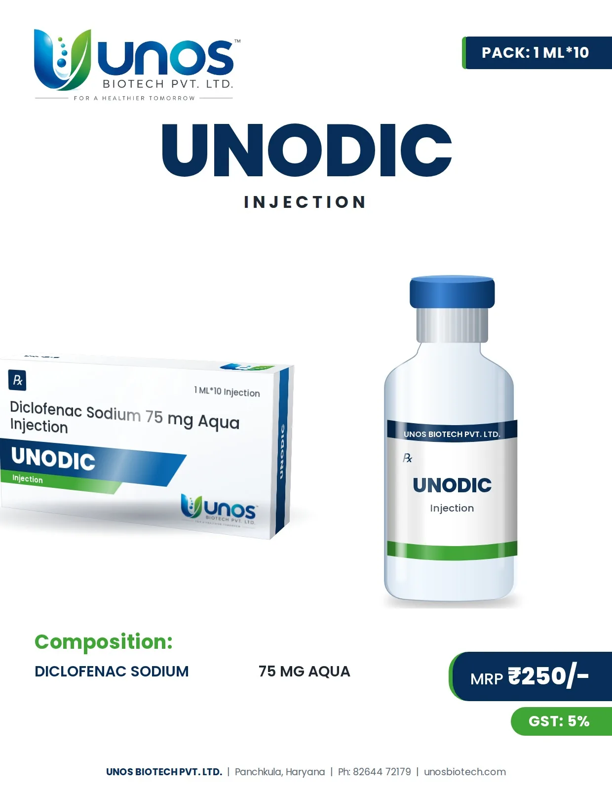 UNODIC — Injections