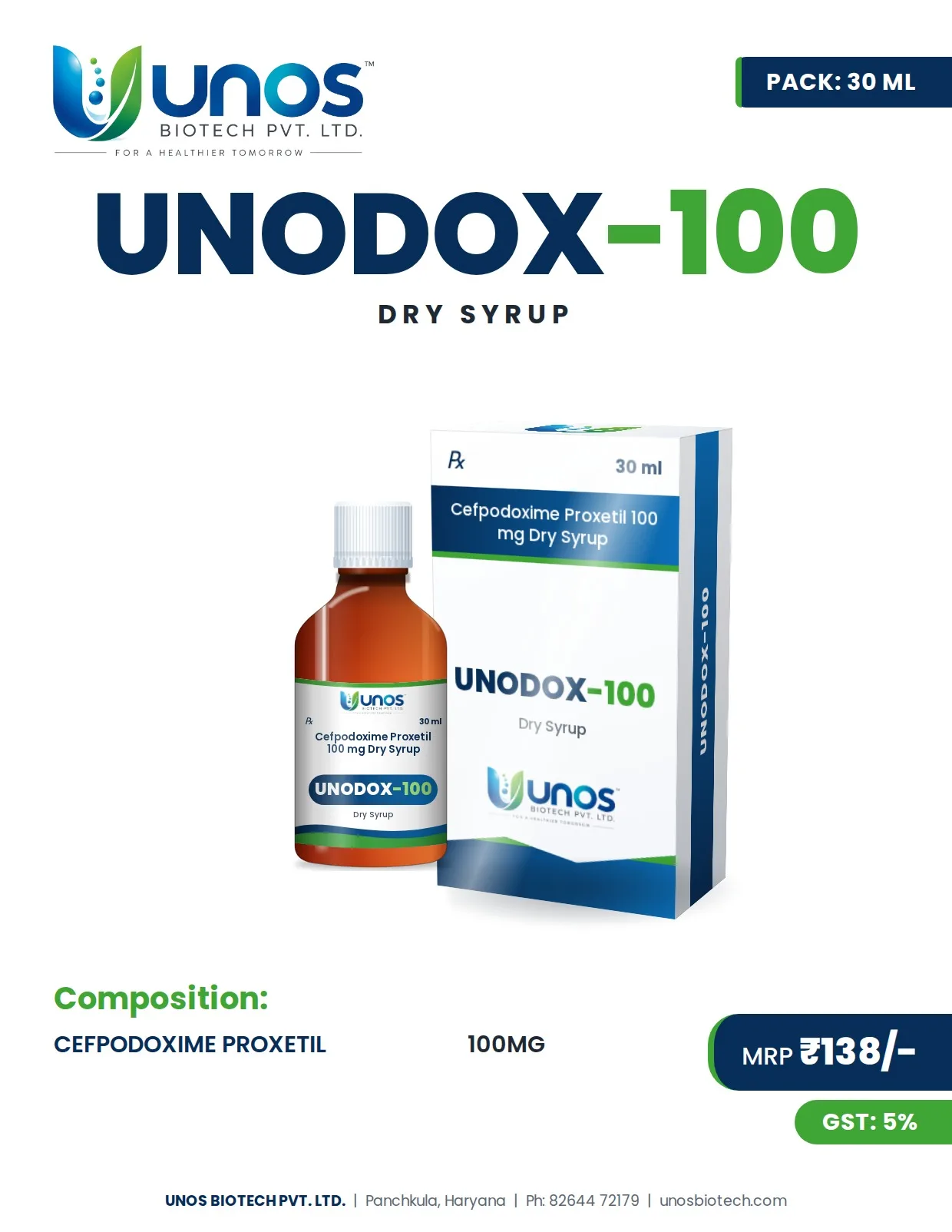 UNODOX-100 — Paediatric Range