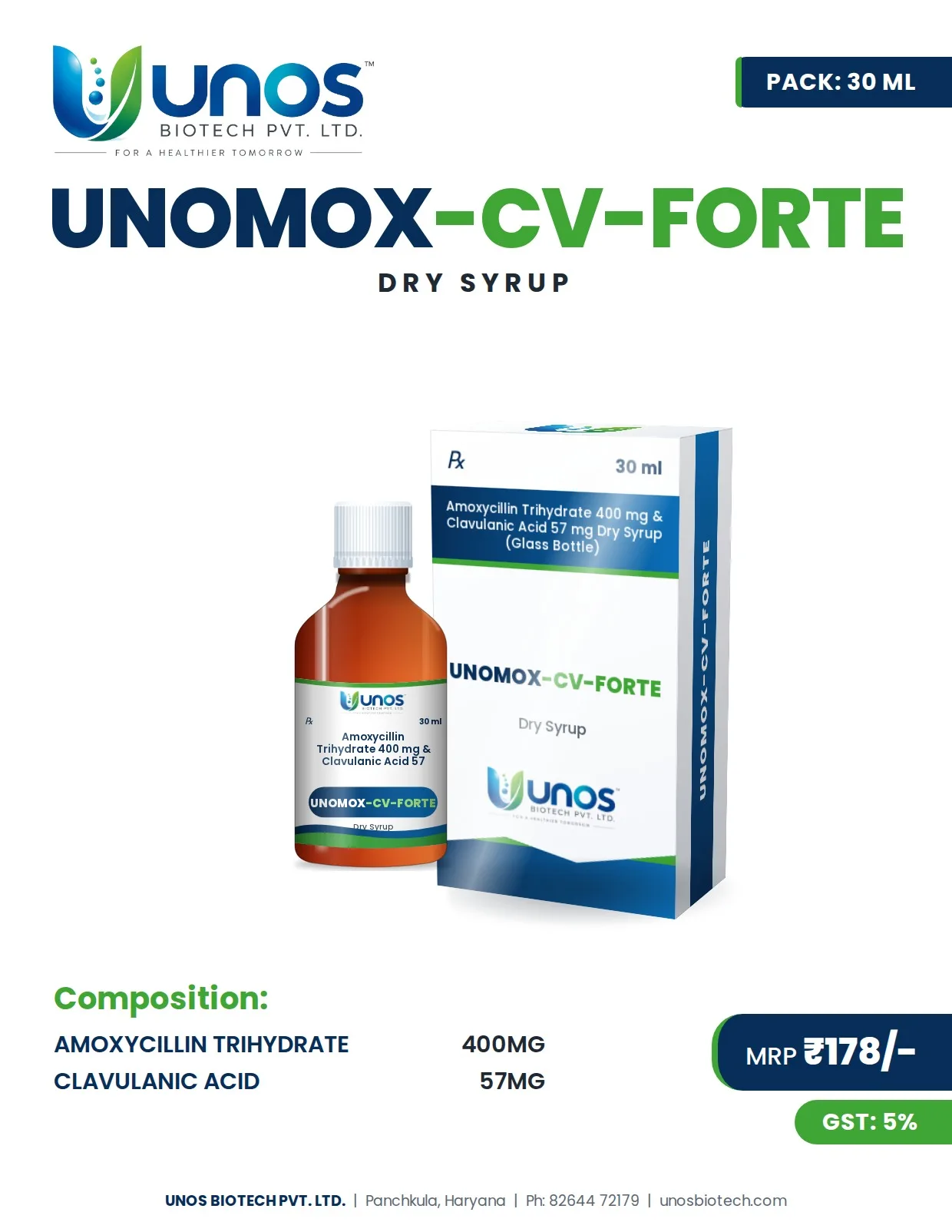 UNOMOX-CV-FORTE — Paediatric Range
