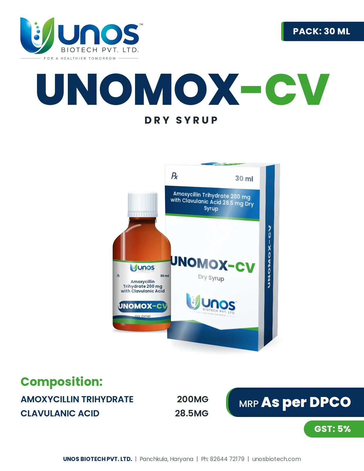 UNOMOX-CV — Paediatric Range
