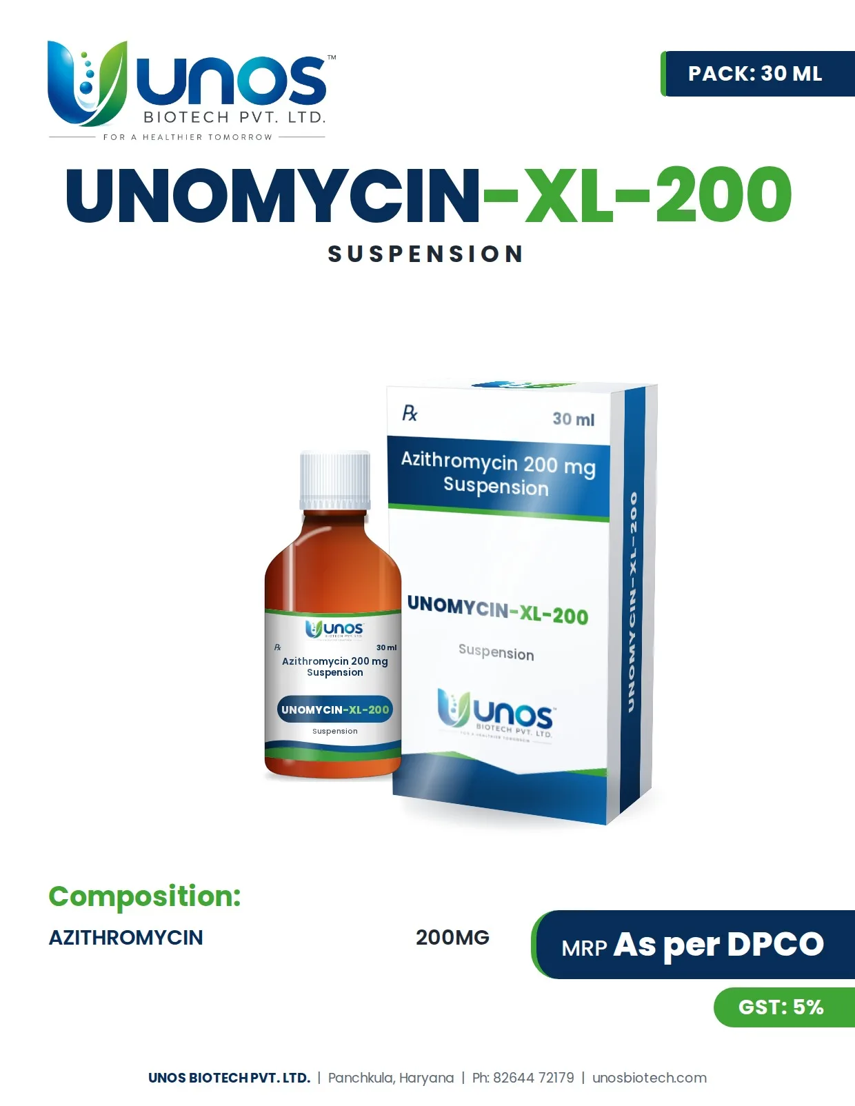 UNOMYCIN-XL-200 — Paediatric Range