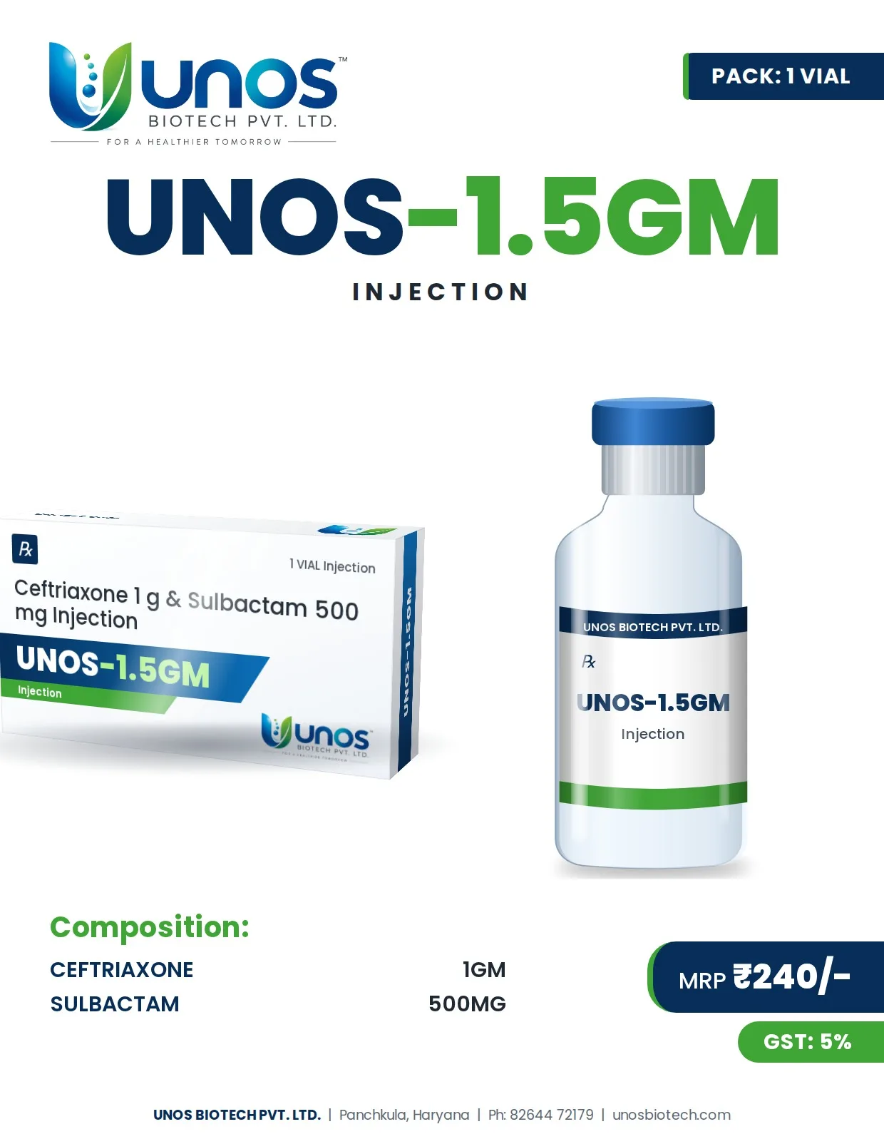 UNOS-1.5GM — Injections