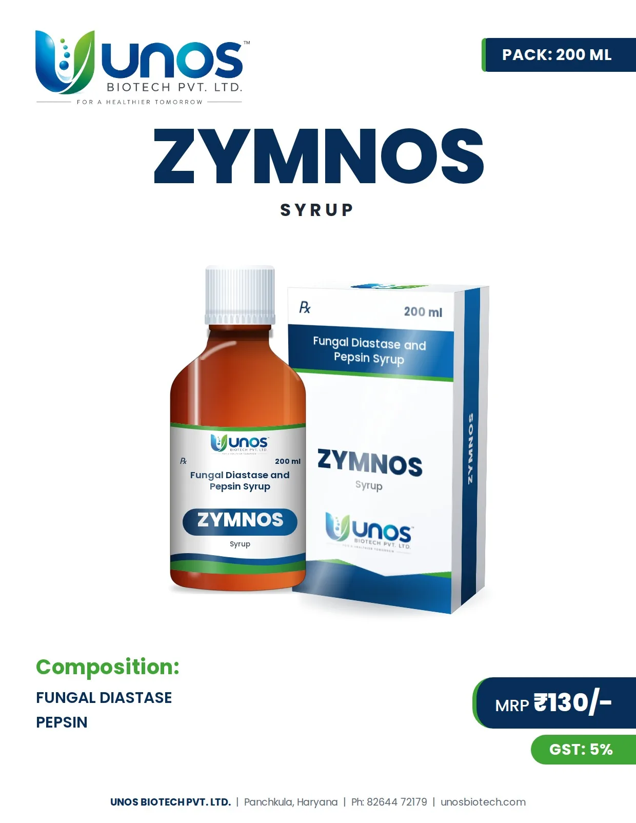 ZYMNOS — Syrups & Suspensions