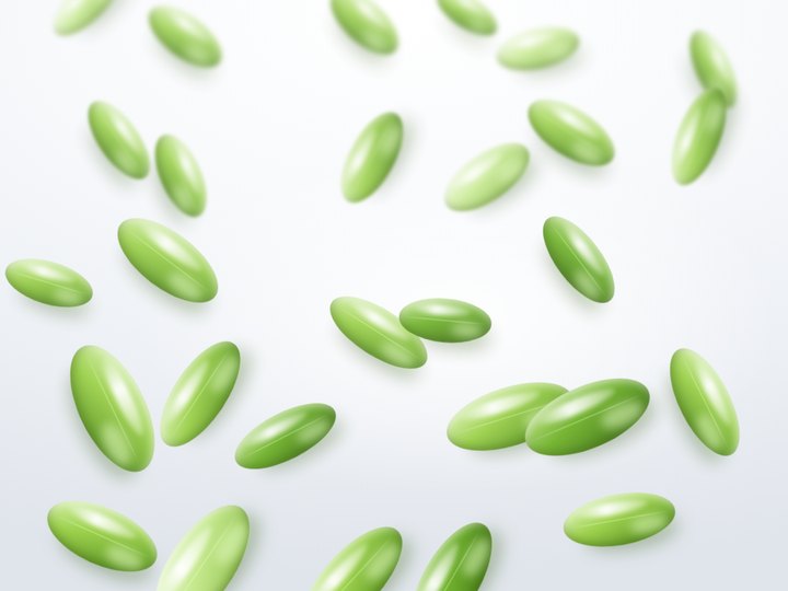 Green softgelatin capsules — representative of the softgel and nutraceutical range